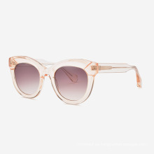 Gafas de sol de mujer de acetato redondas con forma de ojo de gato